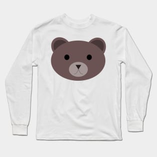 Cute bear face. Long Sleeve T-Shirt